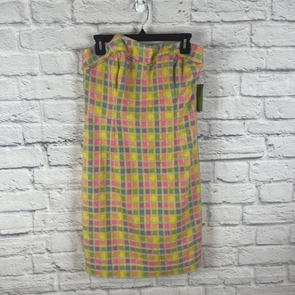 Lilly Pulitzer NWT Coquette Preppy Strapless BiBi Boucle Tweed Party Dress 10 - Picture 13 of 14